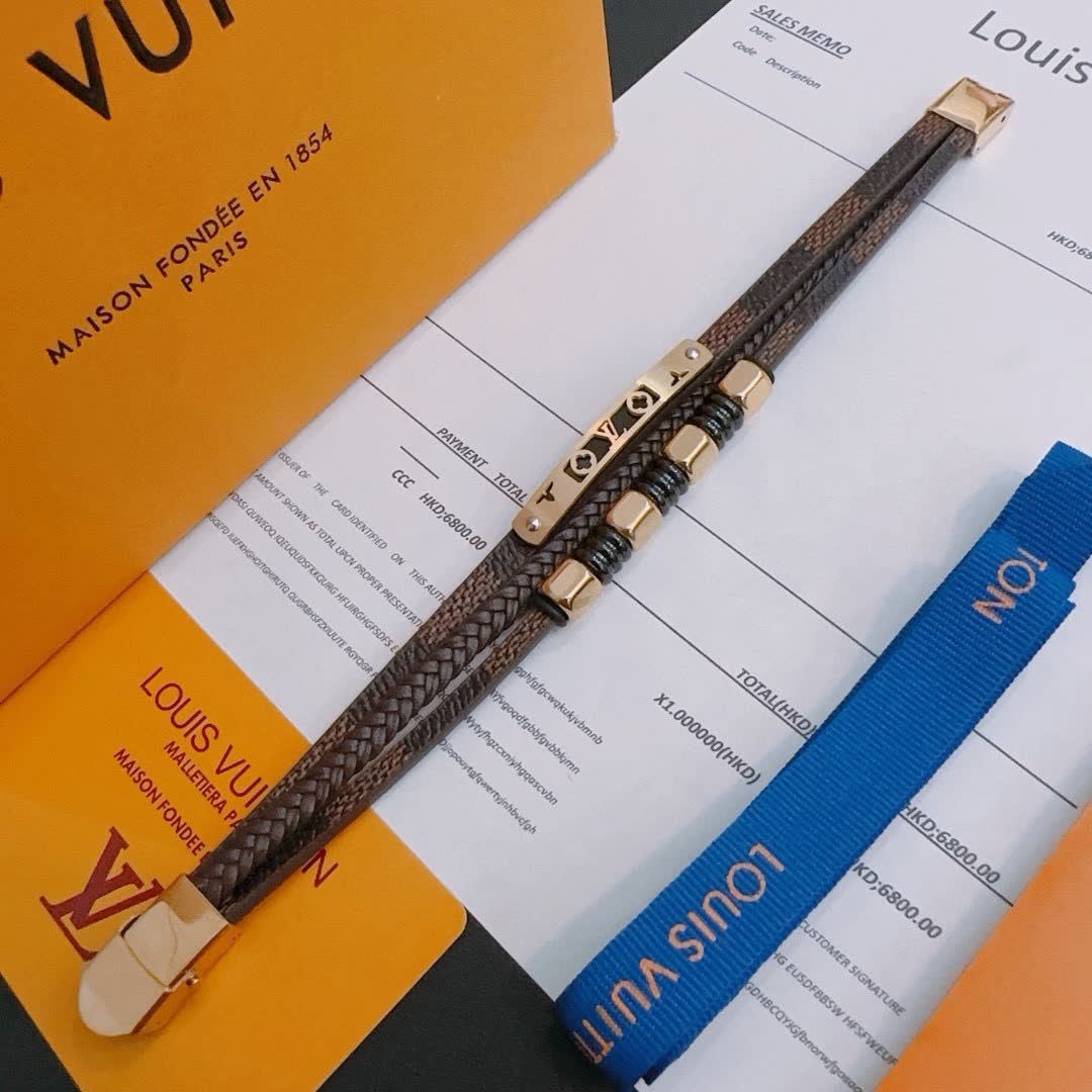 Louis Vuitton Leather Bracelet